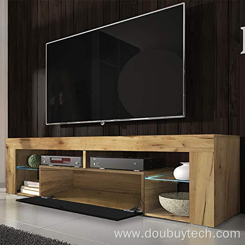 High Gloss UV Wooden LED TV Stand Cabinet